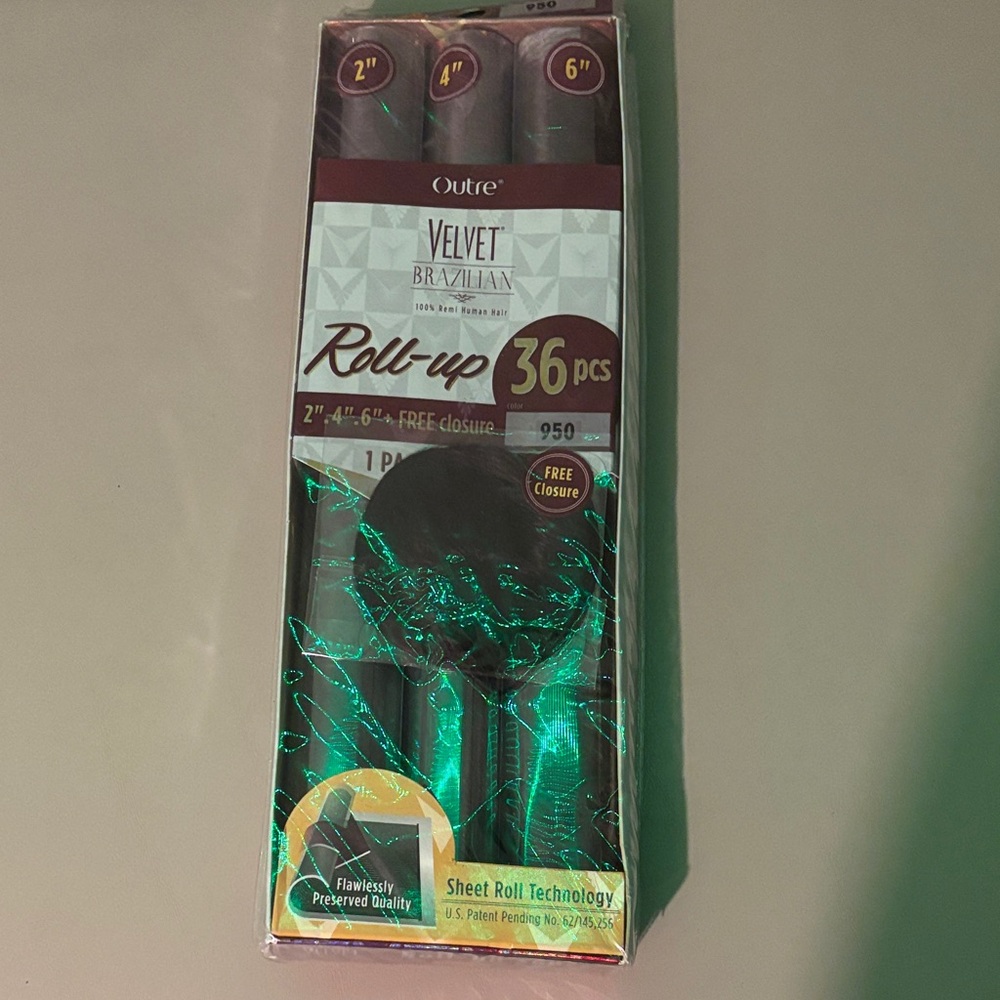 Velvet Brazilian Roll-up Hair Extensions - Black